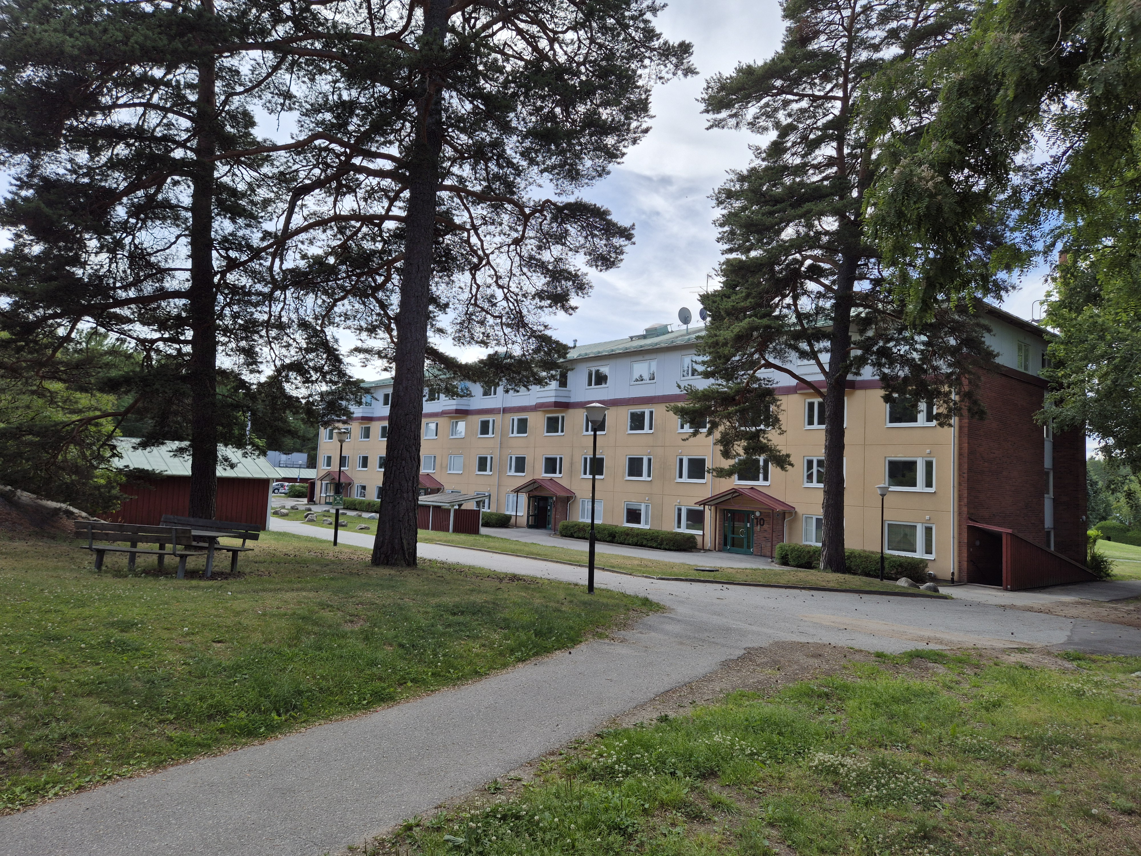 Bild över gård och hus på Stavsnäs gärde